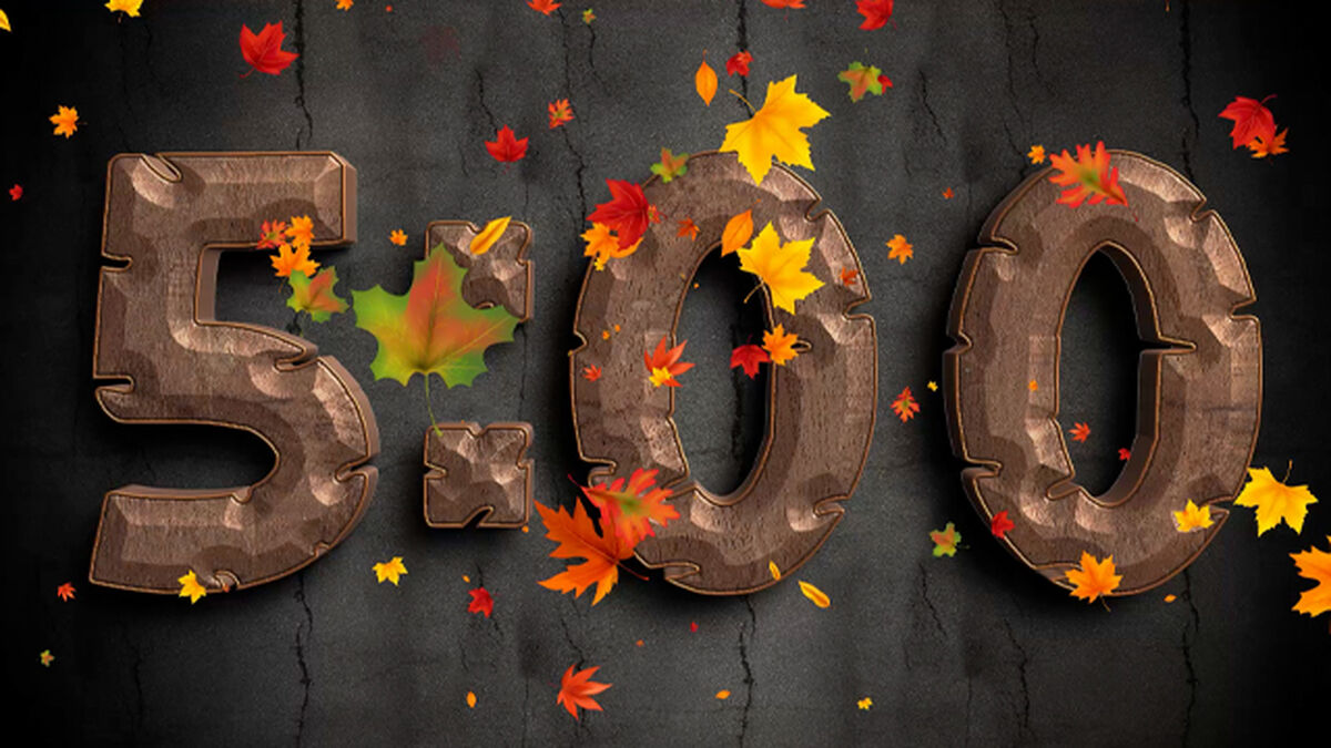 Autumn Wood Leaves Pop Countdown image number null